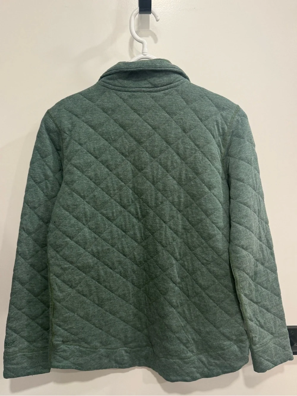 Marmot Women’s Green Quilted Snap Front Pullover Jacket Pockets Size M - Picture 2 of 3